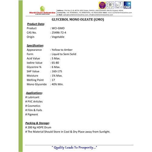 Glycerol Mono Oleate