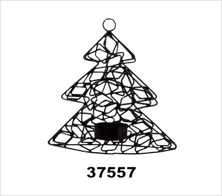 Black Pc Decorative Wire Christmas Tree