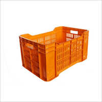 Orange Plastic Fruit Crates