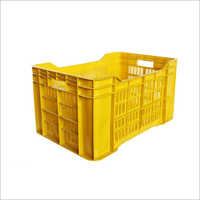 Yellow Plastic Fruit Crates