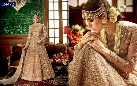Heavy Embroidery Designed Anarkali Suit For Bride