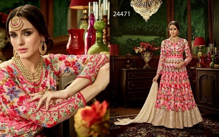 Colouring Heavy designed Anarkali Suit