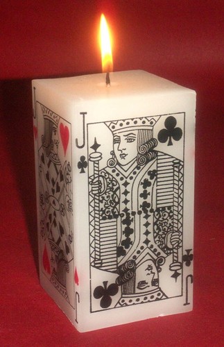 Playing Cards Candle