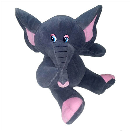Black Baby Elephant Soft Toy