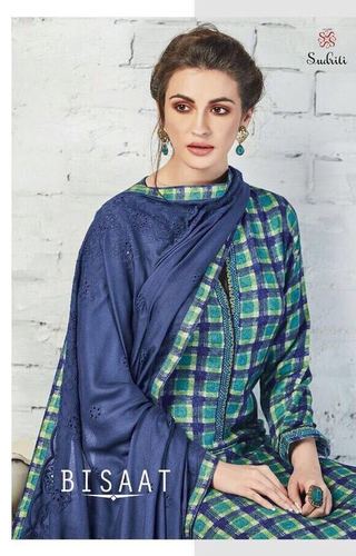 PASHMINA PRINT WITH EMBROIDARY