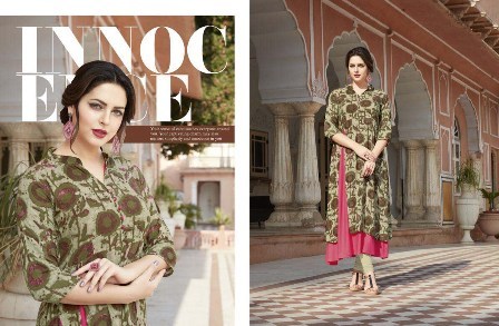 Printed Long Kurti - Cotton, Full Sleeves, Customized Sizes from XXS to XXXL | Trendy Printed Design, All-Season Wear, Dry Clean Only