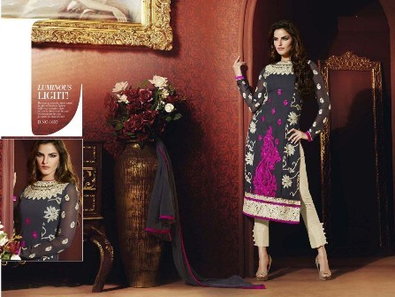 Indian Black Neck Designed Churidar Suit