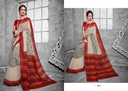 Cotton Silk Printed Daily Wear Saree