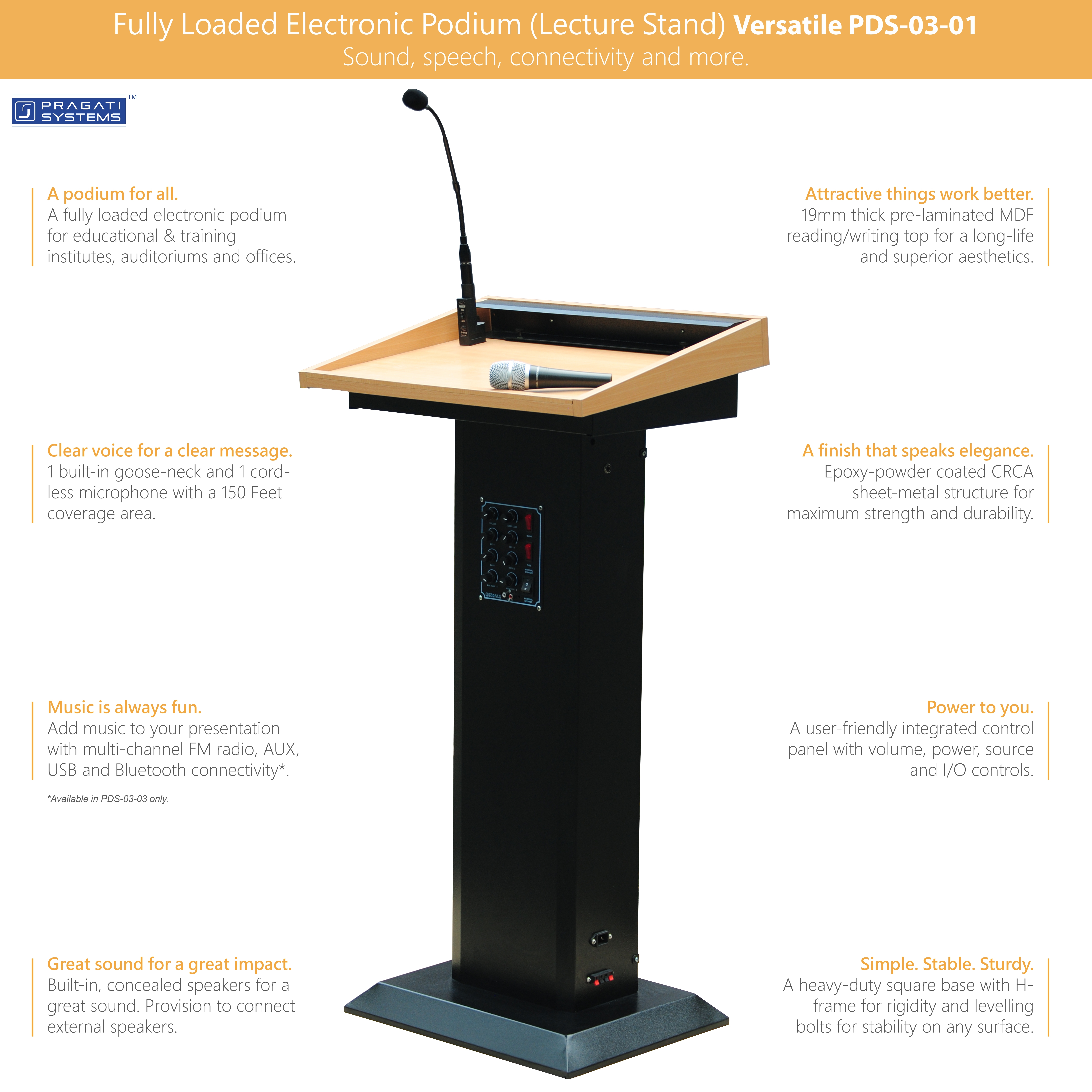 Fully Loaded Electronic Podium (Lecture Stand)