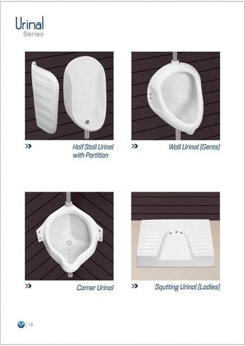 White Bathroom Urinal