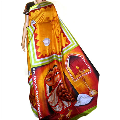 Multicolor Designer Silk Saree