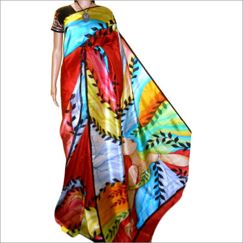 Multicolor Silk Saree