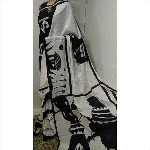Cotton Painting Saree - Multicolor Printed Cotton Fabric | Elegant Design, Stylish Fashion Statement