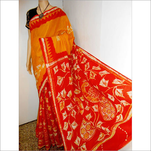 Multicolor Batik Malmal Saree