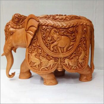 Hand Carved Decorative Elephant Statue