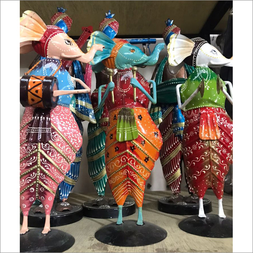 Hand Painted Ganesh Lacquer Statue