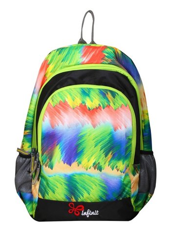 Spring Backpack - Waterproof Nylon, 44*15.5*32 cm, Parrot Green | Customizable Design, Lightweight at 350 Grams