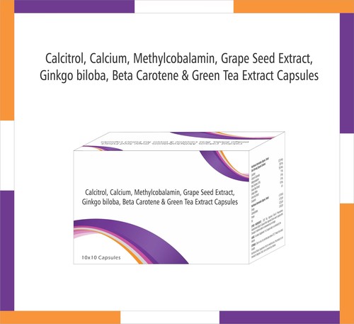 Calcitrol, Calcium, Methylcobalamin &Green Tea Extract Capsules