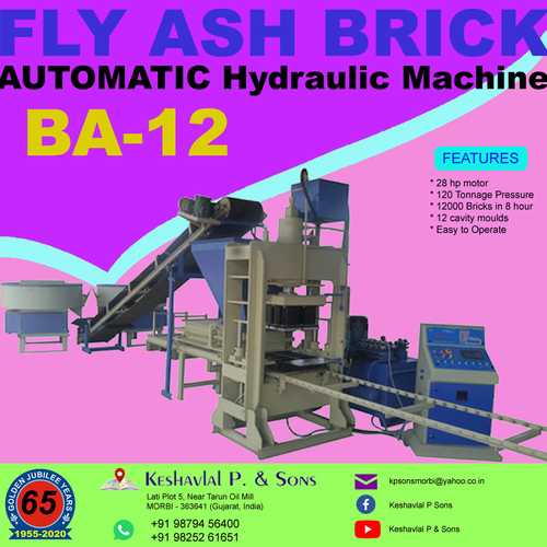 Automatic Fly Ash Bricks Machine