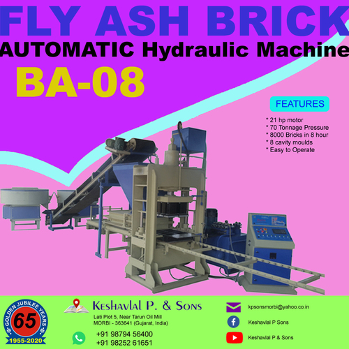 Semi Automatic Fly Ash Bricks Machine