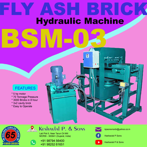 Semi Manual Fly Ash Bricks Machine