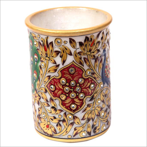 Marble Round Pen Stand