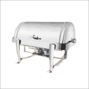 Rectangular Roll Top Chafing Dish With CP Legs By AWK STEELWARES PVT. LTD.