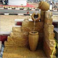 Decorative Indoor Fountain - Sandstone, Variable Dimensions | Calming Effect, Durable Material, Easy Installation, Elegant Design, Low Maintenance, Modern Style
