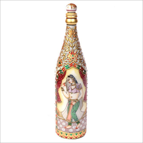 Handicraft Lady Design Marble Bottle