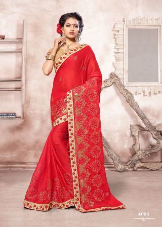 Cotton Silk Wedding Wear Designer Saree