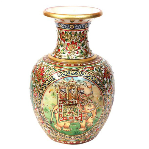 Hand Painted Marble Flower Vase