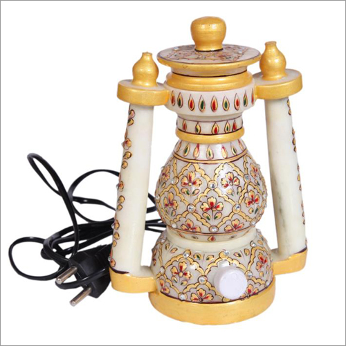 Decorative White Marble Electric Lantern