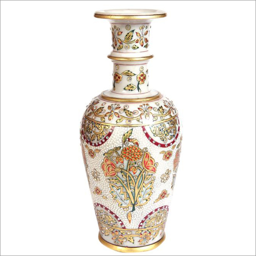 Decorative Marble Long Neck Vase