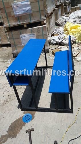 Easy To Clean 3 Seater Classroom Desk