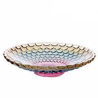 Lostryy Glass Crystal Tray Fruit Plate Atmospheric Dry Fruit Pots