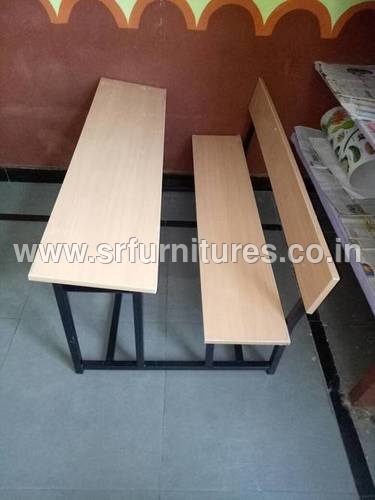 Eco-Friendly White Color Dual Desk