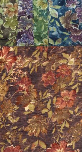 Multi Colour Floral Printed Chiffon Scarves