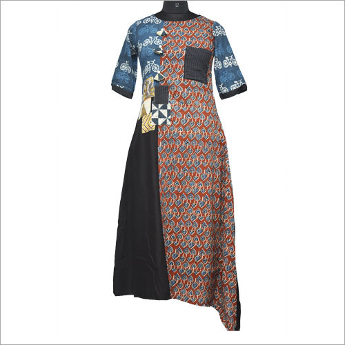 Ikat Printed Kurti