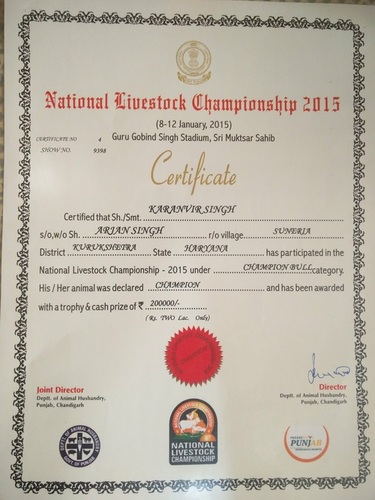 NLC Certificate 2015