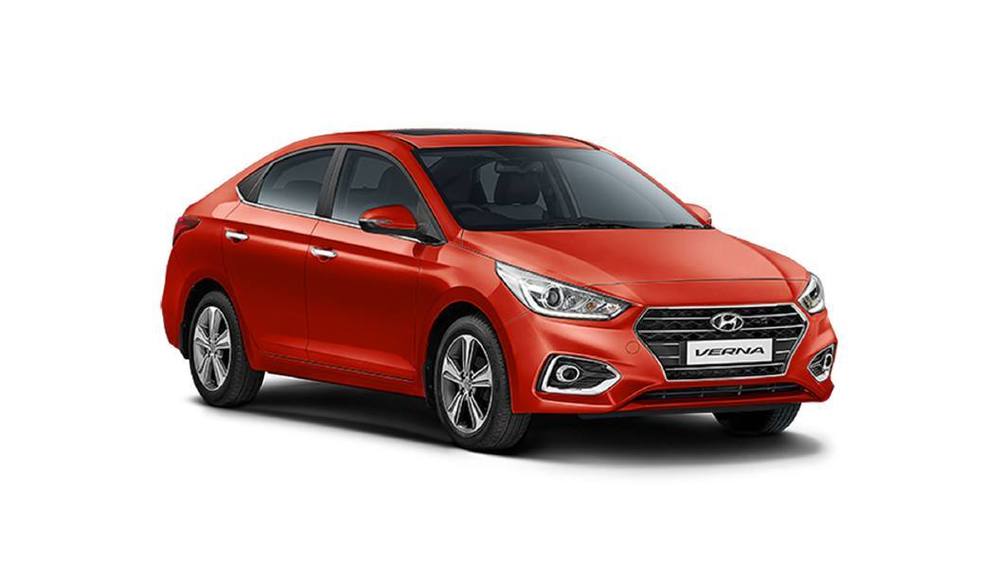 Hyundai Verna Car Passion Orange
