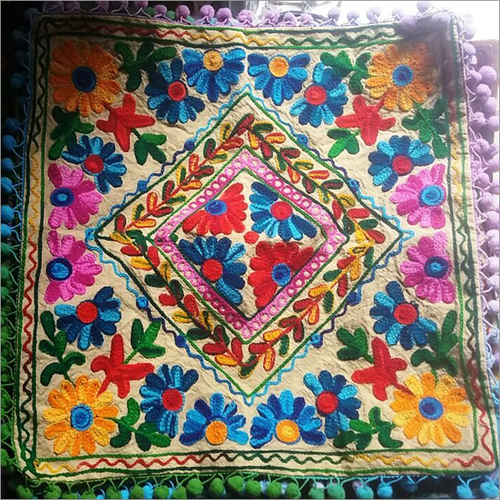 Handmade Floral Embroidery Cushion Cover Set