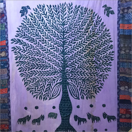 Hand Painted Tree Tapestry
