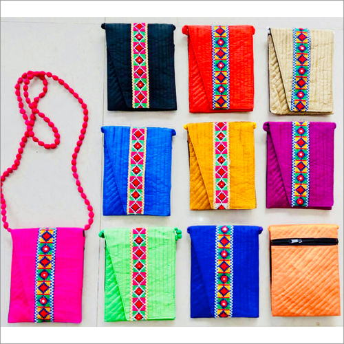 Handmade Colored Sling Bag