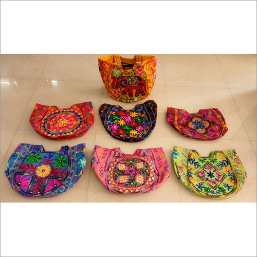 Ladies Handmade Embroidery Shopping Bag