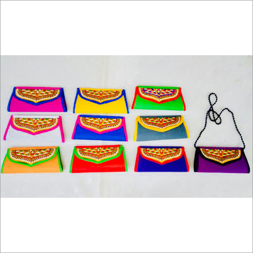 Handmade Embriodered Flap Sling Bag