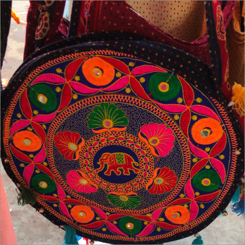 Handcrafted Multicolored Threaded Shoulder Bag