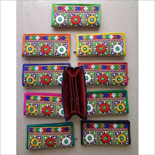 Handmade Vintage Embroidered Clutch Purse
