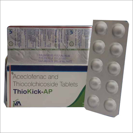 Aceclofenac 100 mg  Thiocolchicoside 4 mg.