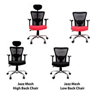 Rajpura Jazz Revolving Chair - Fabric & Steel, High Back & Medium Back Design | Durable, Easy To Clean, Easy To Install, 6-month Warranty