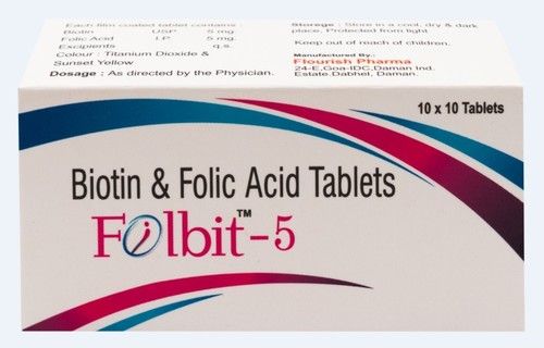 Folic Acid  Biotin Tab